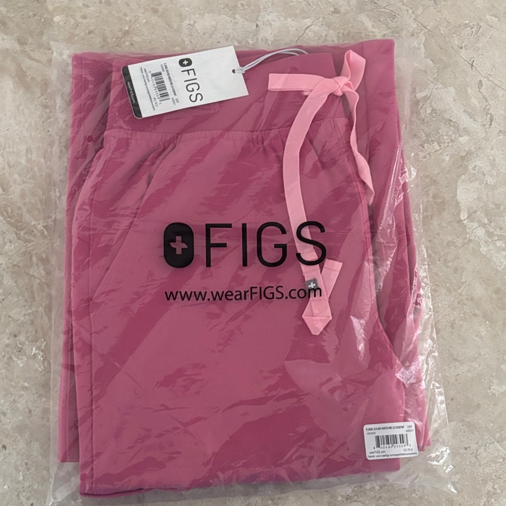 Figs F’ing Pink Isabel Wide Leg Pants